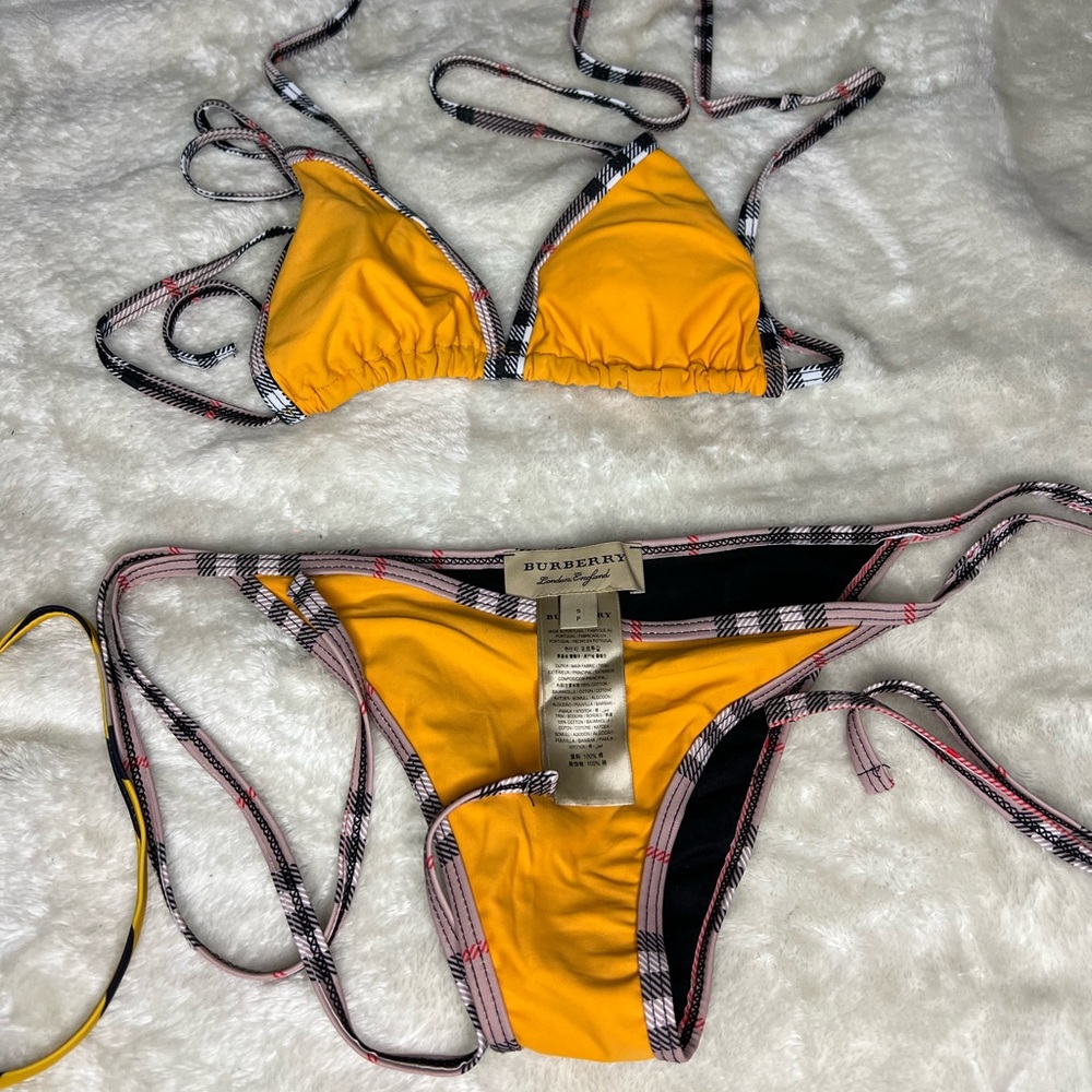 Burberry two piece swim suit set. Worn twice